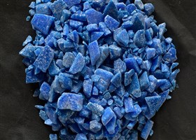 Blue Glass Chips
