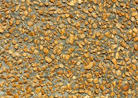 Grey wall finish with washed mustard aggregates