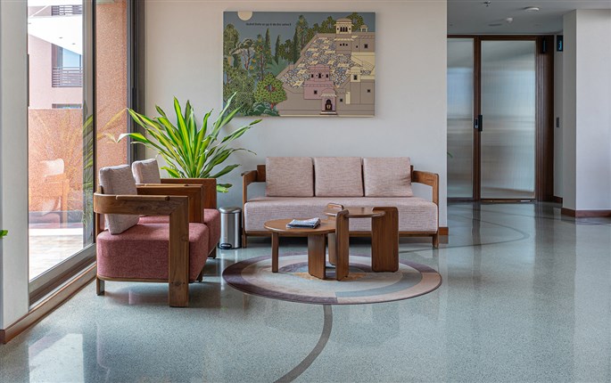 Epoxy Terrazzo Flooring at Shreepad World Surat