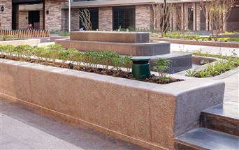 terrazzo parapet wall