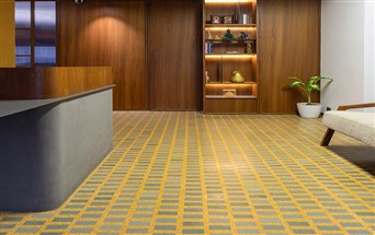 seamless epoxy terrazzo flooring work by freeform at Zen Design Studio, Surat