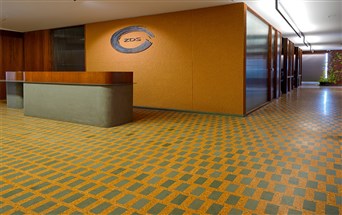 crackfree epoxy terrazzo flooring work by freeform at Zen Design Studio, Surat