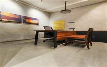 Microcement on Floor at VYARA HO in Surat
