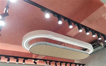 microcement lime plaster at decor showroom in mumbai